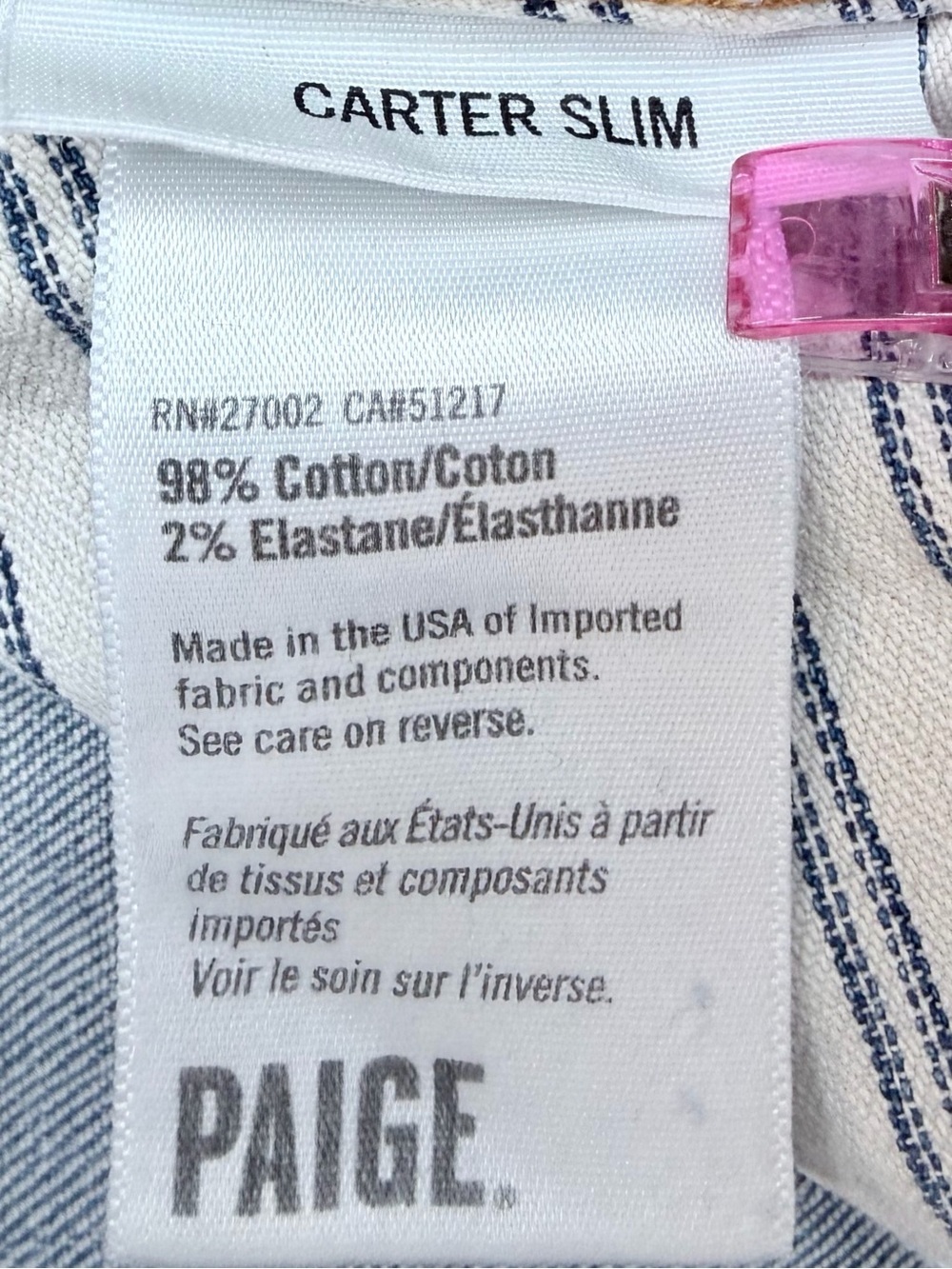 PAIGE Carter Slim Boyfriend Jeans Distressed Light Wash Size 28 - Picture 7 of 10